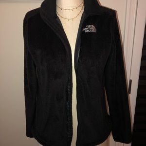 Women’s Black Fuzzy Osito North Face Jacket